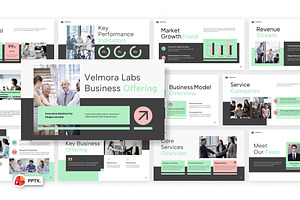 Labs Business Offering PowerPoint, a Presentation Template by Loin Studio