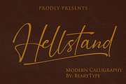 Hellstand // Script Font, a Script Font by BearyType Studio (Thumbnail 1 of 7)