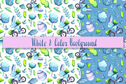 Watercolor Easter Seamless Patterns, a Pattern Graphic by RabbitAndPencil (Thumbnail 4 of 6)