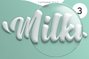 Milky Text Effect, a Layer Style Add-On by Evlogiev Studio (Thumbnail 5 of 7)