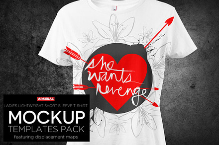 Ladies Lightweight T-Shirt Mockups