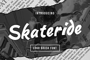 Skateride Logo Brush Font, a Font by PutraCetol Studio (Thumbnail 1 of 5)