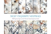 Neutrals watercolor backgrounds set, a Decorative Illustration by Bubert Art (Thumbnail 1 of 10)