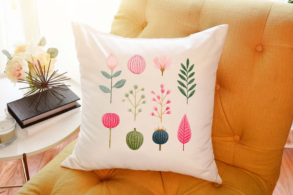Vintage Clipart Botanical Sketches, an Illustration by Sublimation Artist (Photo 6 of 6)