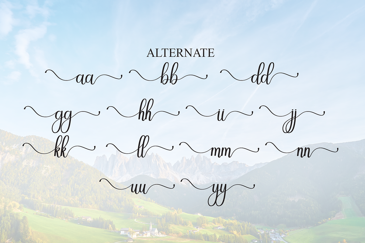 Highland | Script Font, a Handwritten Font by Scratchones (Photo 8 of 9)