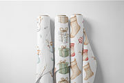 4 Pack Seamless Christmas Patterns, a Decorative Illustration by Pati Charm Studio (Thumbnail 7 of 7)