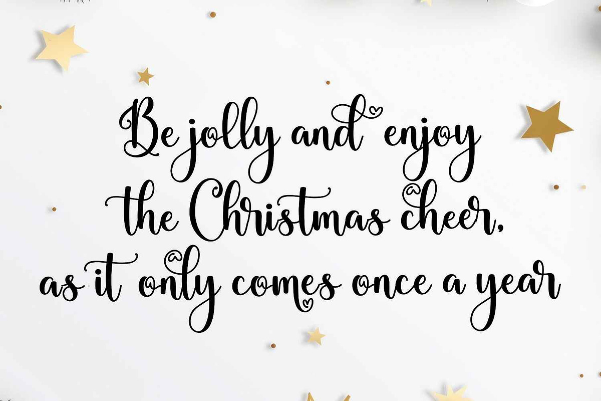 Christmas Holiday, a Script Font by Mozatype (Photo 6 of 9)