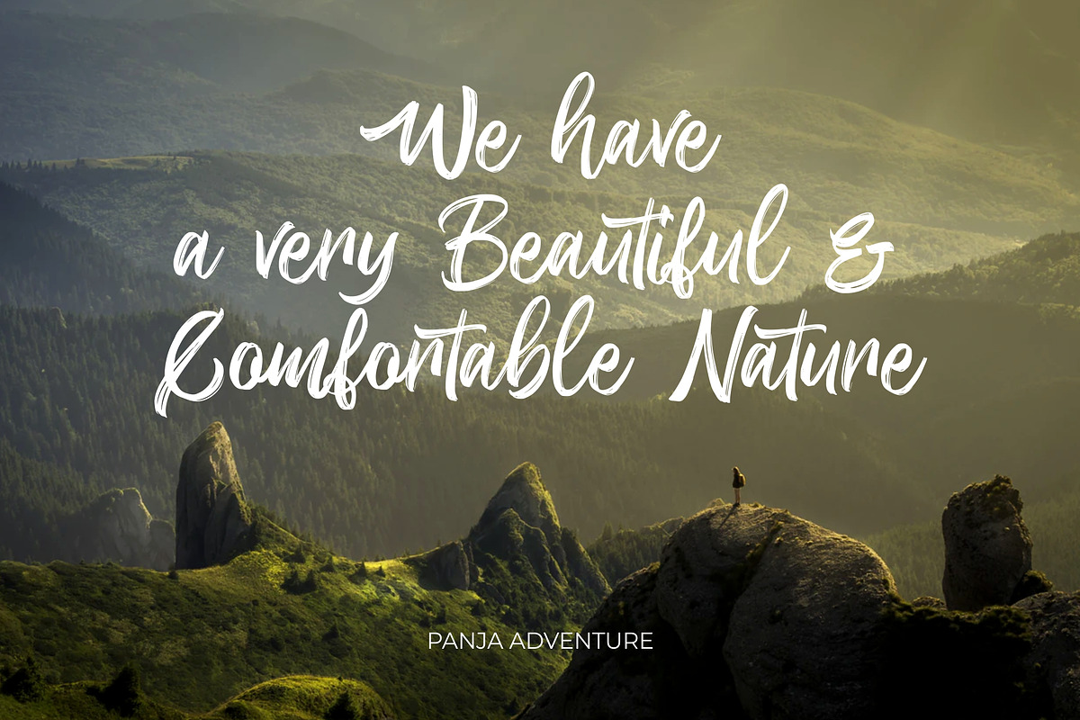 Wattgone - Handbrush Font preview 2