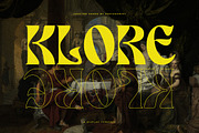 Klore | Vintage Display, a Serif Font by Pentagonistudio (Thumbnail 1 of 13)