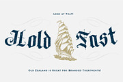 Old Zealand, a Blackletter Font by Loudoun Design Co. (Thumbnail 8 of 9)