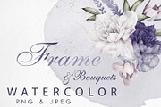 WATERCOLOR BUNDLE Peonies & Roses, an Illustration by ollalya (Thumbnail 50 of 101)