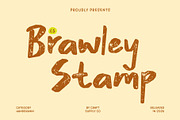 CS Brawley Stamp, a Sans Serif Font by Craft Supply Co. (Thumbnail 1 of 8)