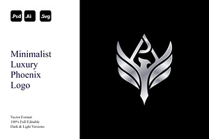 Minimalist Luxury Phoenix Logo, a Branding & Logo Template by Luxury Logos