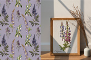 Lupine. Vintage botanical atlas, a Pattern Graphic by Antikva17 (Thumbnail 11 of 12)