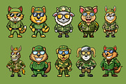 Animal Army Mascot Illustration Pack, an Illustration by Riswan Ratta (Thumbnail 3 of 3)