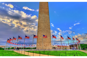 The washington monument an obelisk on the national mall in washington dc, an Architecture Photo by Leonid Andronov
