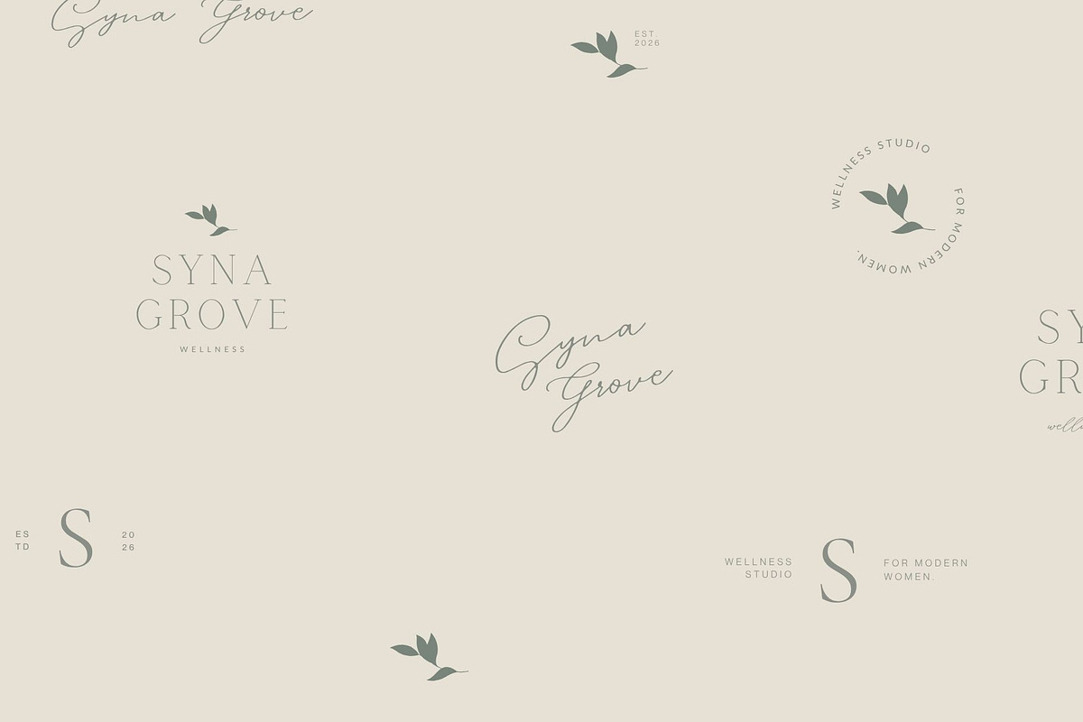 Modern Wellness Studio Brand Kit, a Branding & Logo Template by Ederra Design (Photo 5 of 17)