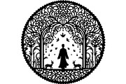 Enchanted Wildlife Vector Bundle, a Graphic by Creativeshirt (Thumbnail 10 of 10)