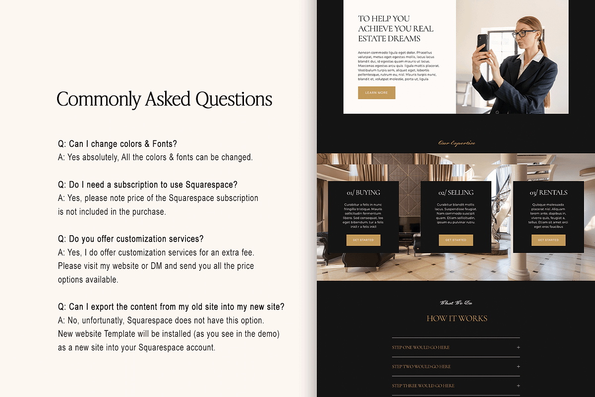 Realtor Squarespace 7.1 Template, a Squarespace Template by Kseniia_Design (Photo 5 of 9)