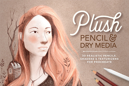 Pencil & Dry Media Procreate brushes
