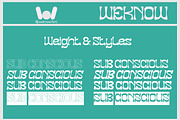 Sub Conscious font, a Font by weknow (Thumbnail 7 of 8)