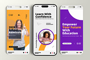Modern Education Social Media Story, a Social Media Template by MightyDesign (Thumbnail 1 of 6)