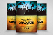 Graduation Party Flyer Template, a Flyer Template by Design Up (Thumbnail 1 of 2)