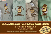 Halloween Lantern Vintage Collection, an Illustration by vectstudio (Thumbnail 1 of 5)