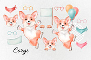 Birthday party. Watercolor dogs., an Animal Illustration by VaraNa Art (Thumbnail 3 of 14)