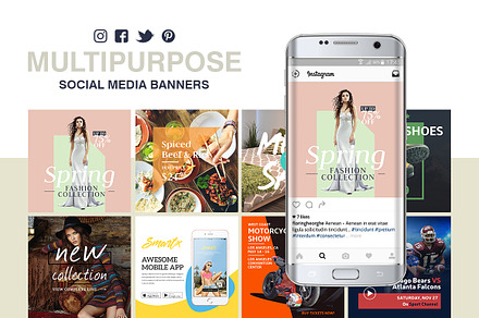 Multipurpose Social Media Banners, a Templates & Theme by floringheorghe