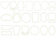 40 Watercolor pearl frames., a Decorative Illustration by TaPilipa (Thumbnail 4 of 5)