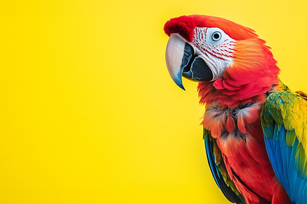 Colorful macaw parrot isolated, an Animal Photo by MistyDay