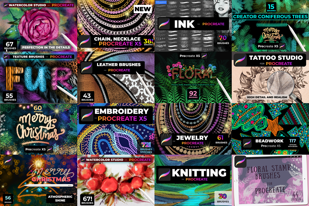 1460 brushes  BUNDLE, a Brush Add-On by Graphics Resources (Photo 13 of 29)