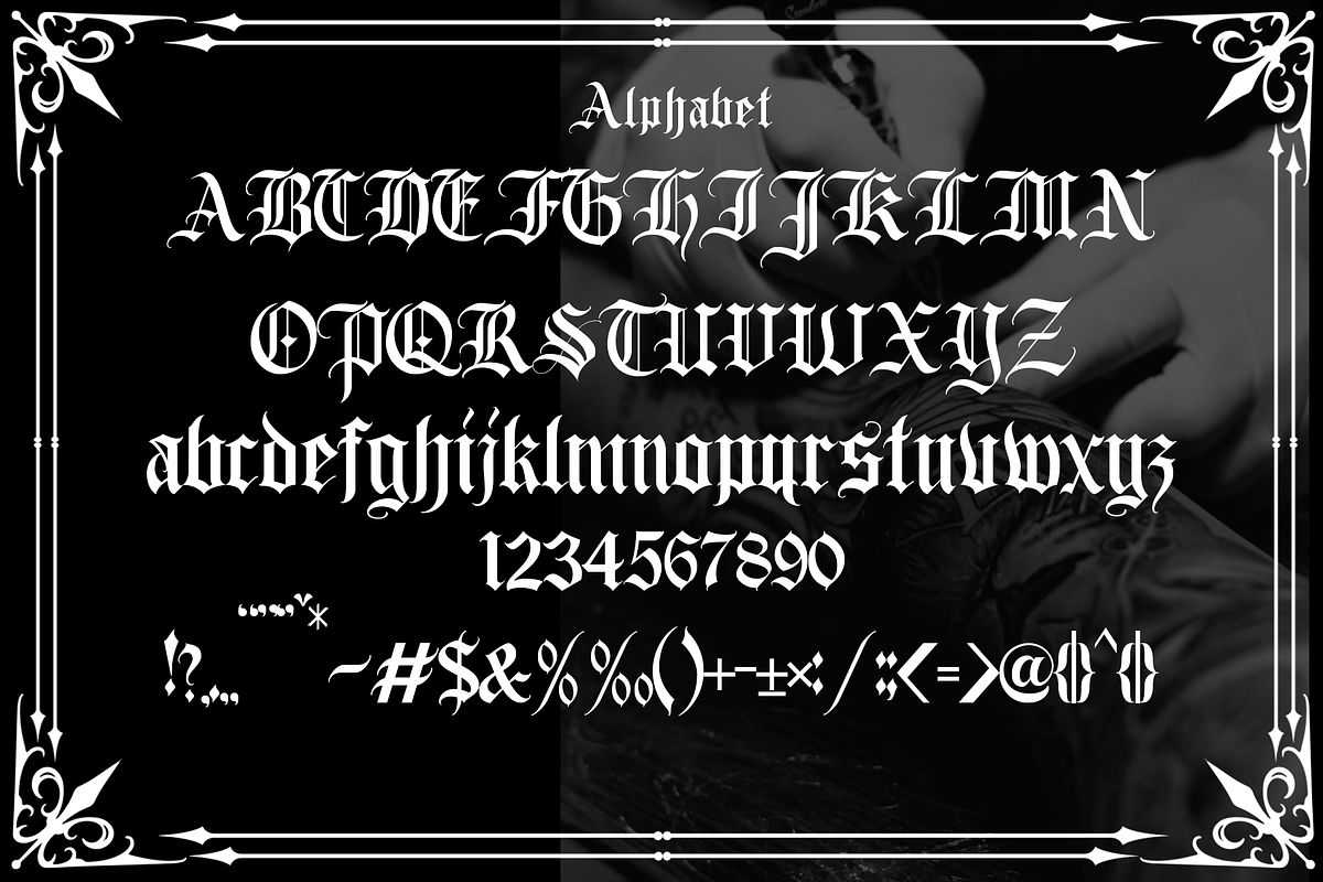 Bohemian Dreams, a Blackletter Font by dansdesign (Photo 5 of 8)