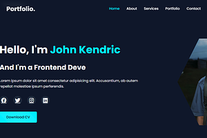 Modern Portfolio Website, a Landing Page Template by StevenIMANZI
