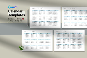 Calendar Template/Yearly Calendar, a Stationery Template by Design Zone