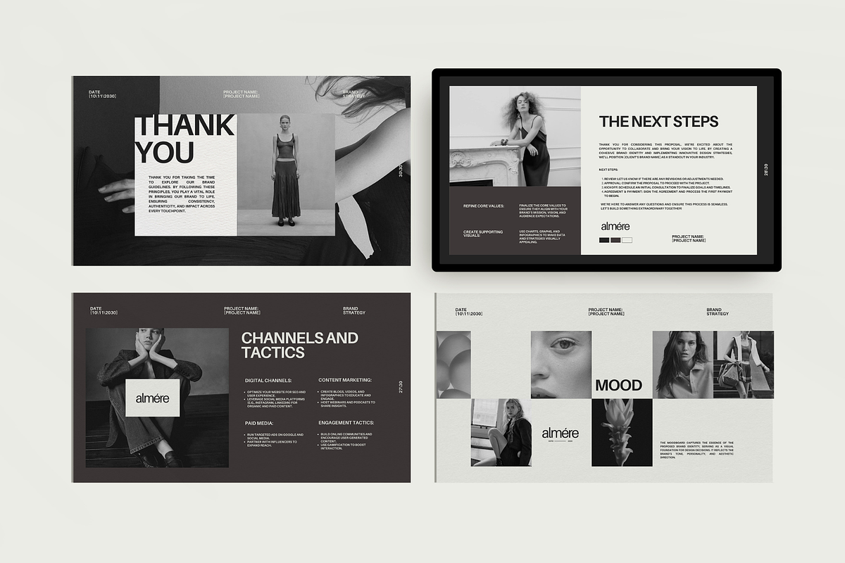 Prewritten Brand Guidelines Canva, a Presentation Template by Amaré Creative (Photo 4 of 7)