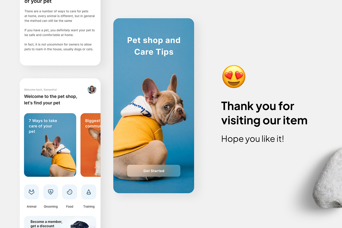Hayvon - Pet Shop Grooming App, an UI Kit Template by Panen Creative (Photo 4 of 4)