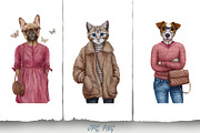 Cat & Dogs // lifestyle // fashion, an Animal Illustration by Victoria_Novak (Thumbnail 4 of 4)