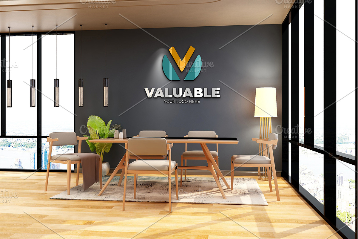 PSD Minimalist Office Logo Mockup, a Product Mockup by Ayy (Photo 14 of 23)
