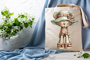 Watercolor Summer Teddy Bear Clipart, an Illustration by SVGArt (Thumbnail 6 of 9)