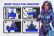 Comic Storyboard Procreate Stamps, a Brush Add-On by Selentaori Studio (Thumbnail 11 of 11)