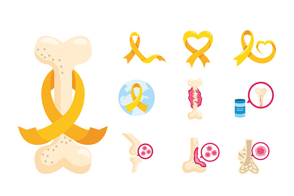 Sarcoma Day Illustration Set preview 2