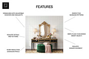 Dressing Room Wallpaper Mockup PSD, a Household Mockup by 1001 mockups (Thumbnail 2 of 15)