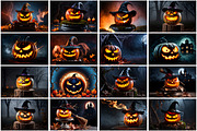 Creepy Halloween Pumpkin Wallpaper, a Background Graphic by Forhadx5 (Thumbnail 7 of 8)