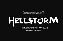 Hellstorm Brutal Typeface