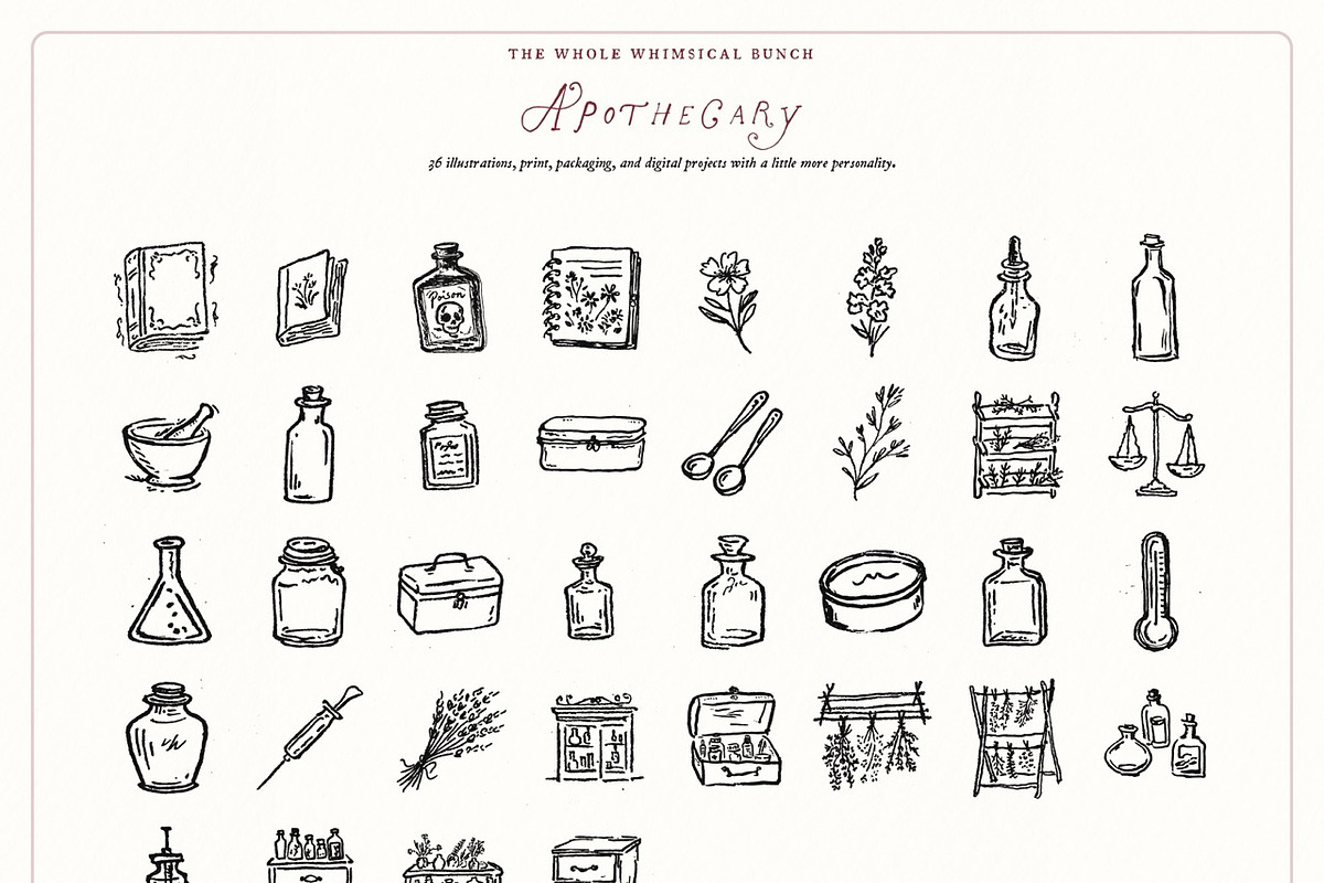 Witchy Clipart Bundle, Mystical Set, an Object Illustration by The October Creative (Photo 8 of 13)