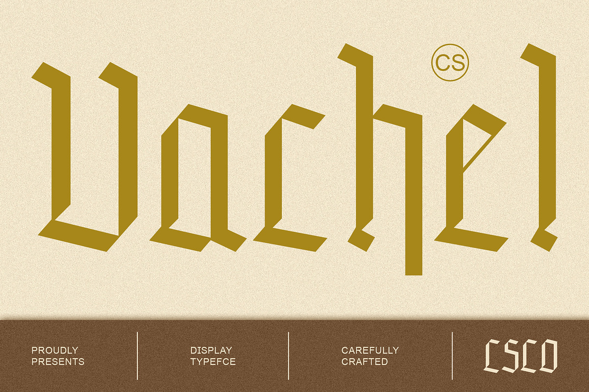 CS Vachel – Gothic Font, a Blackletter Font by Craft Supply Co. (Photo 1 of 8)