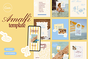 AMALFI | Canva Instagram template, a Social Media Template by Mila Estudio (Thumbnail 1 of 6)