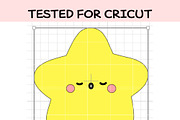 Baby Star SVG | Cute Kawaii Star, an Illustration by TheHitShop (Thumbnail 7 of 9)